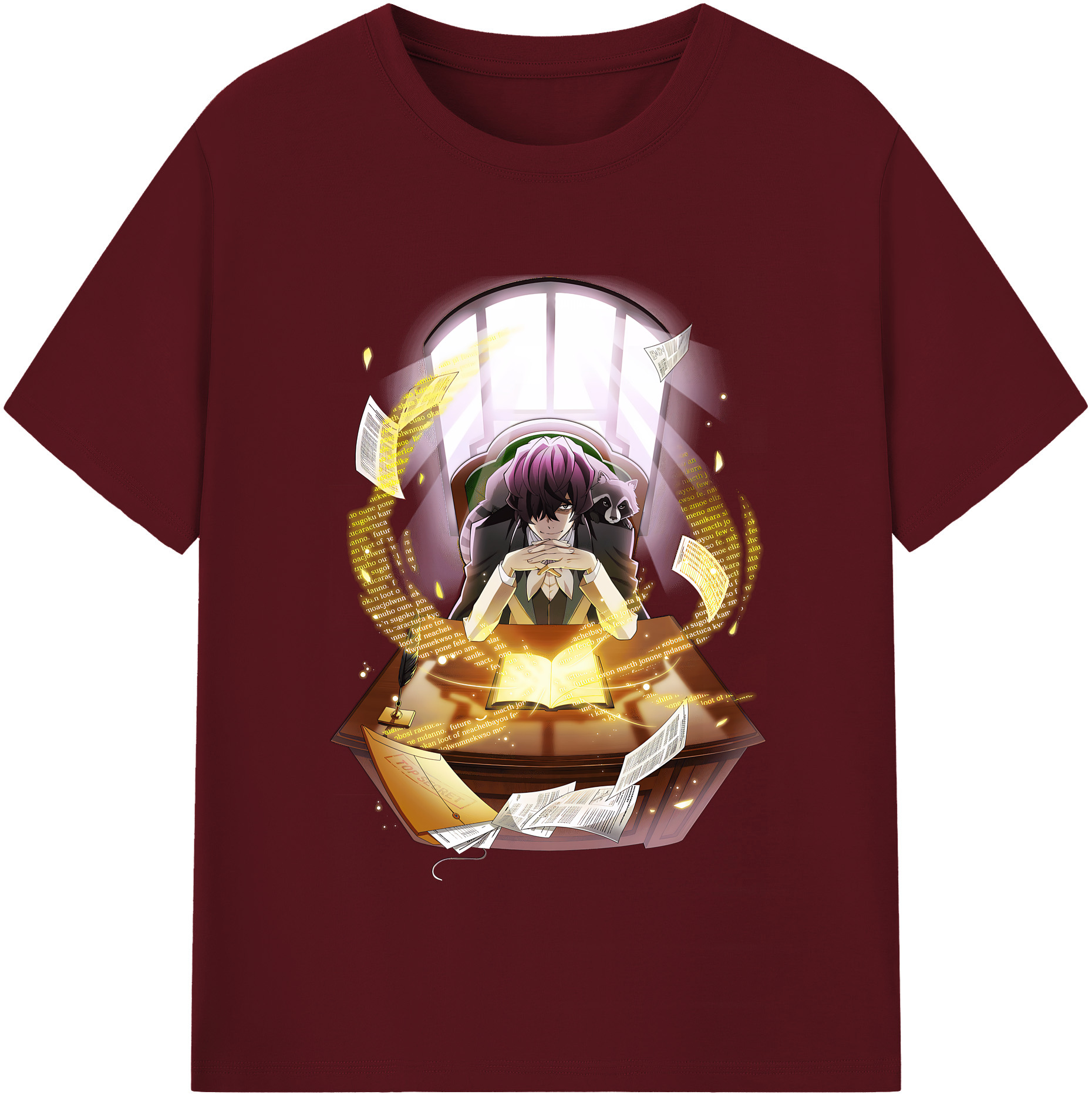 （画像用） 文豪ストレイドッグス Bungo Stray Dogs 綿100％半袖Tシャツ（フロントプリント）